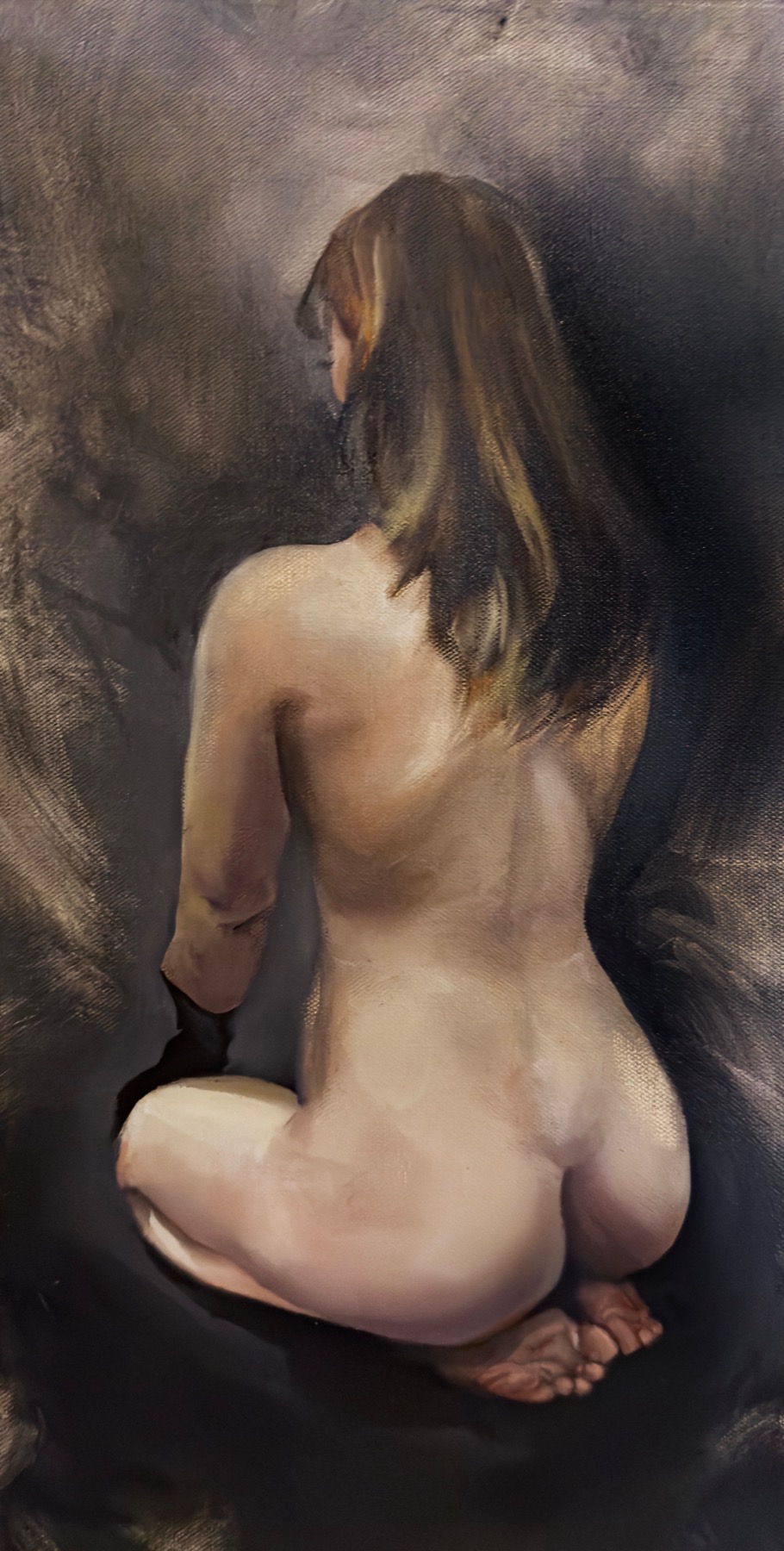 Studio note 19: a working moment from the painting process.