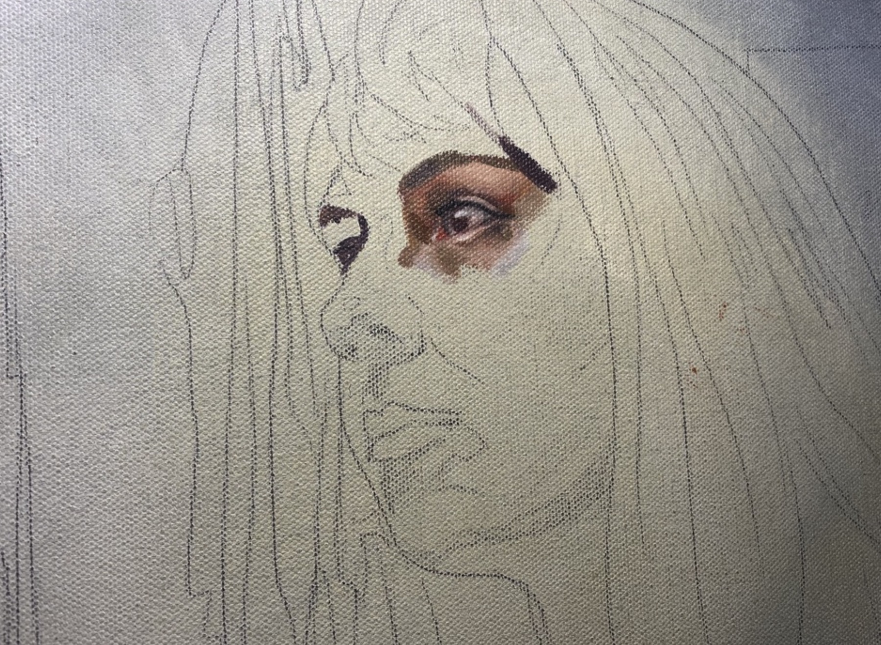 A figure study becoming more specific, one decision at a time.