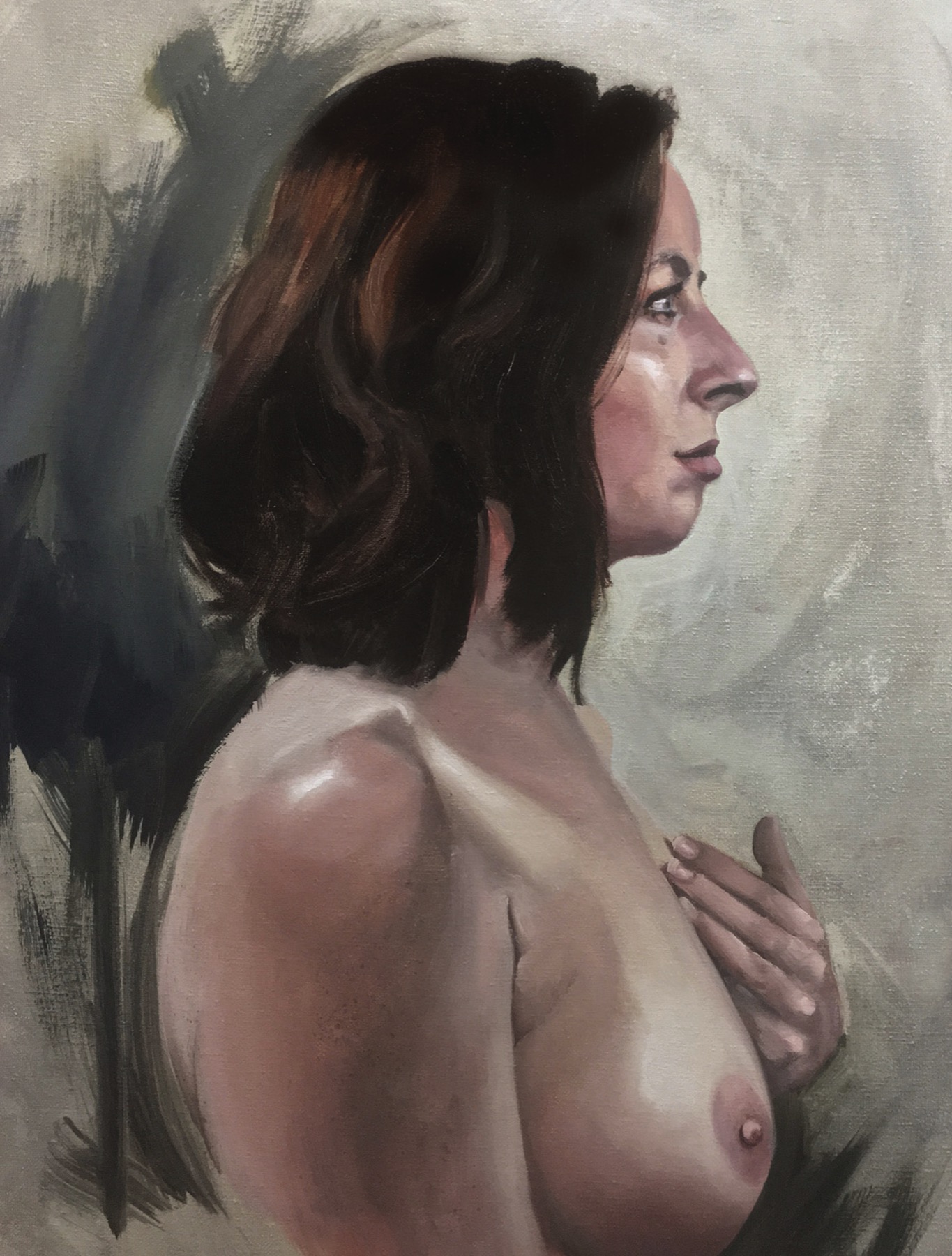 Studio note 27: a working moment from the painting process.