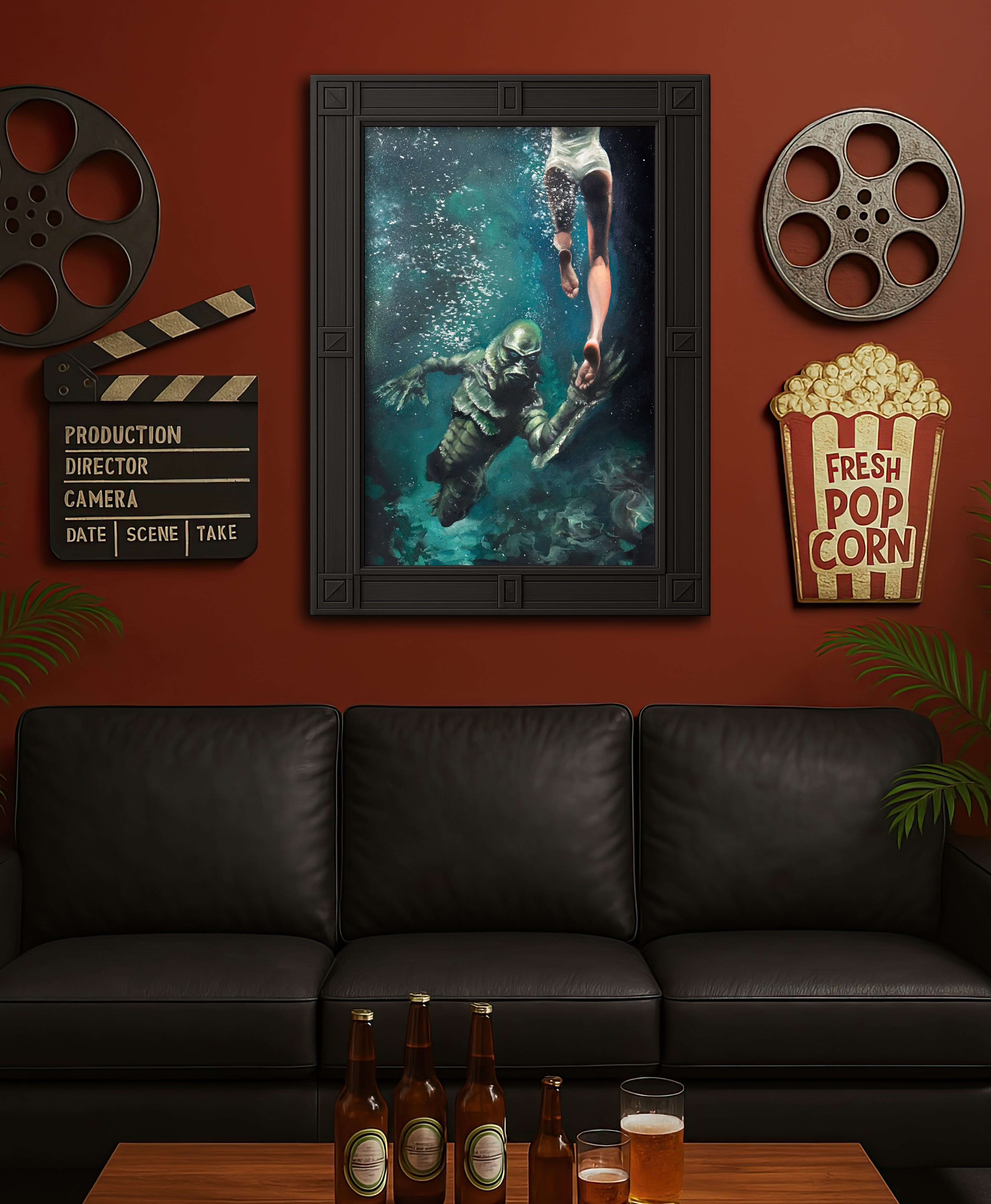 Two Worlds Apart shown in a home interior