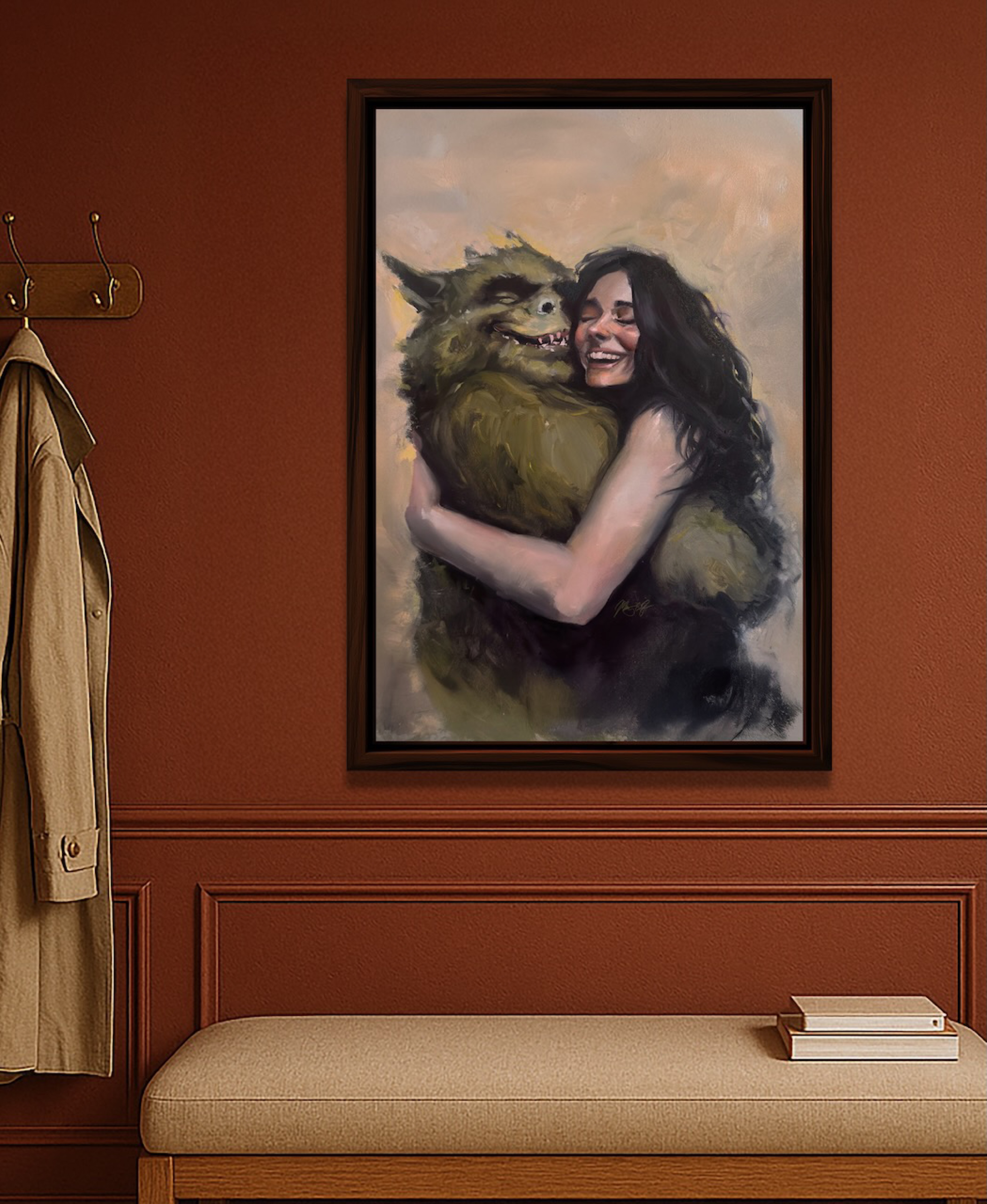 Just Can't Let You Go shown in a home interior