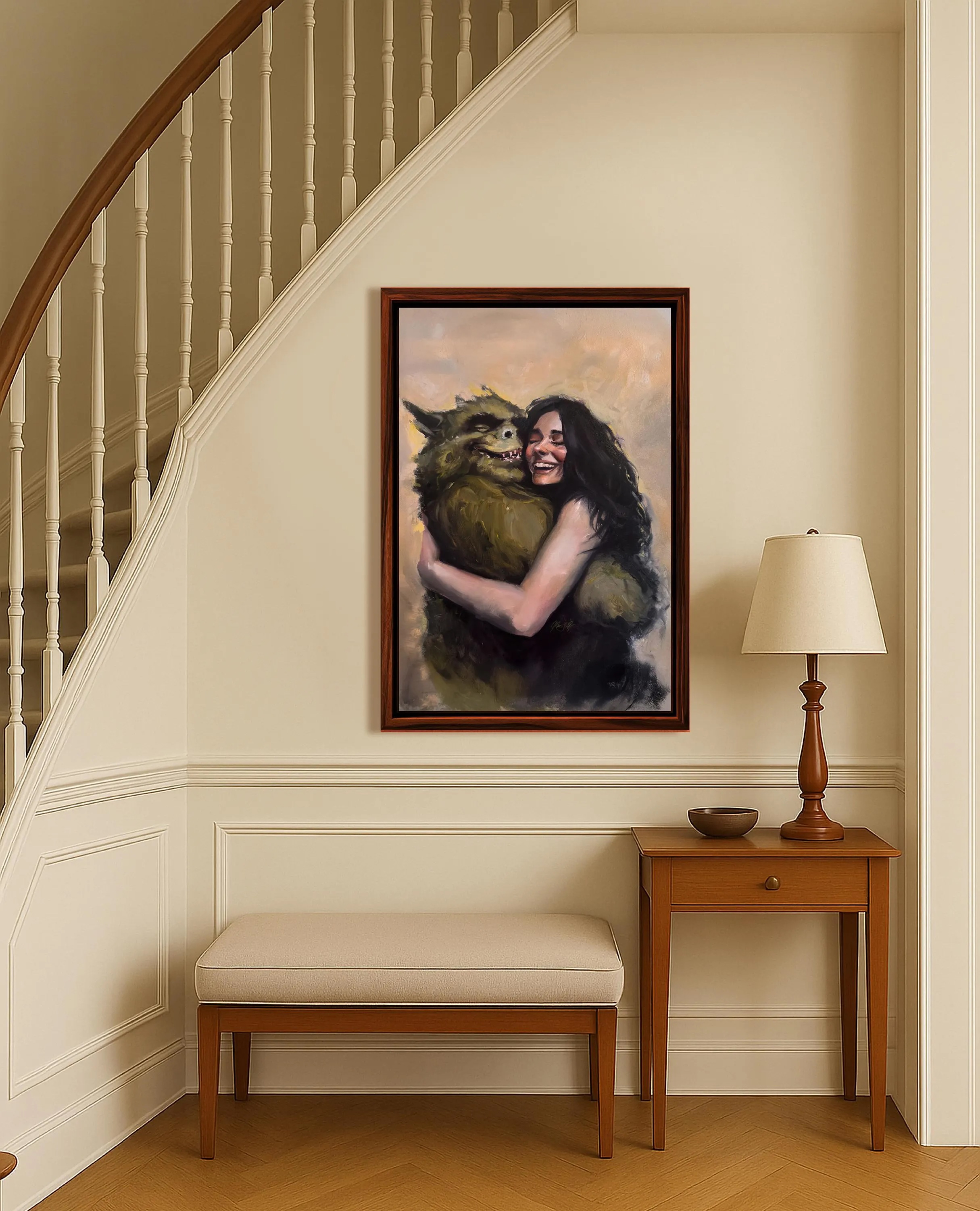 Just Can't Let You Go shown in a home interior